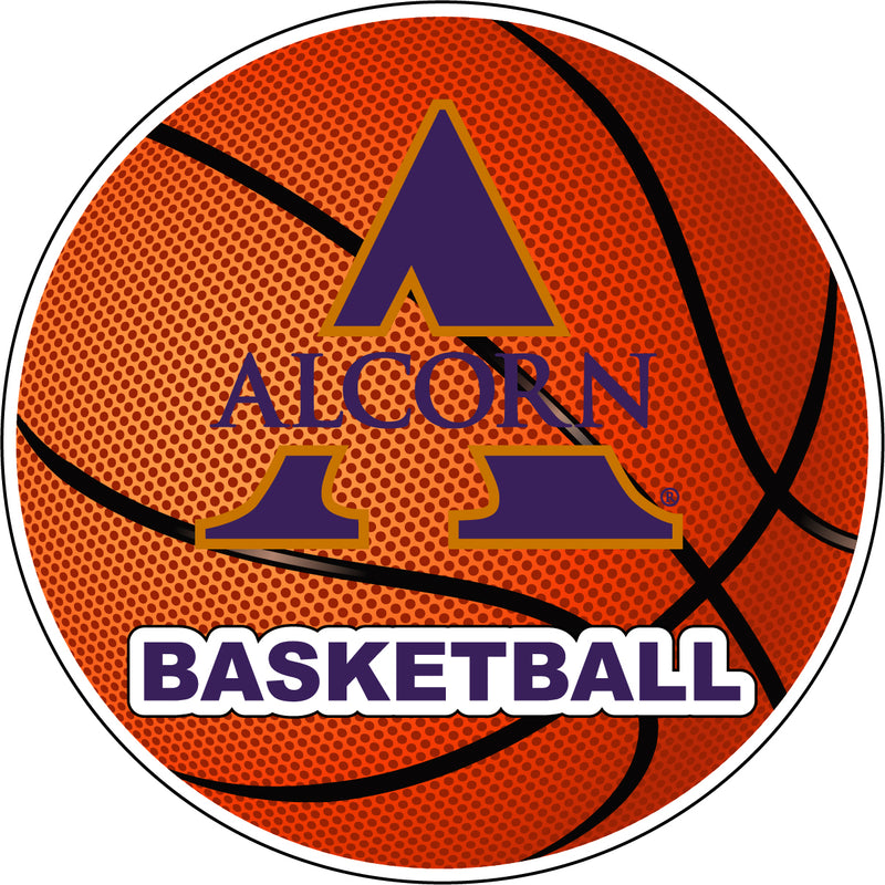 Alcorn State Braves 4-Inch Round Basketball NCAA Hoops Pride Vinyl Decal Sticker