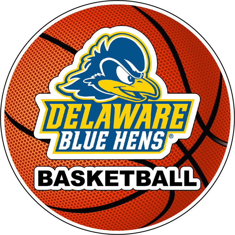 Delaware Blue Hens 4-Inch Round Basketball NCAA Hoops Pride Vinyl Decal Sticker