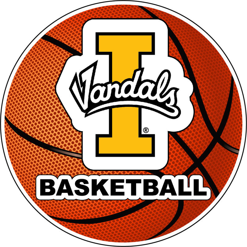 Idaho Vandals 4-Inch Round Basketball NCAA Hoops Pride Vinyl Decal Sticker