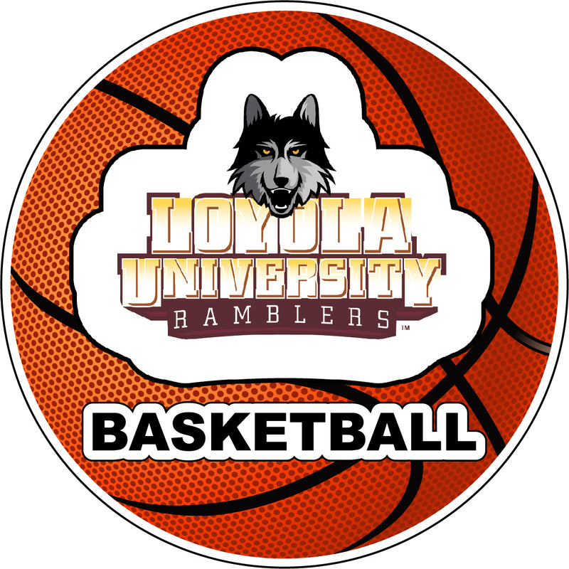 Loyola University Ramblers 4-Inch Round Basketball NCAA Hoops Pride Vinyl Decal Sticker