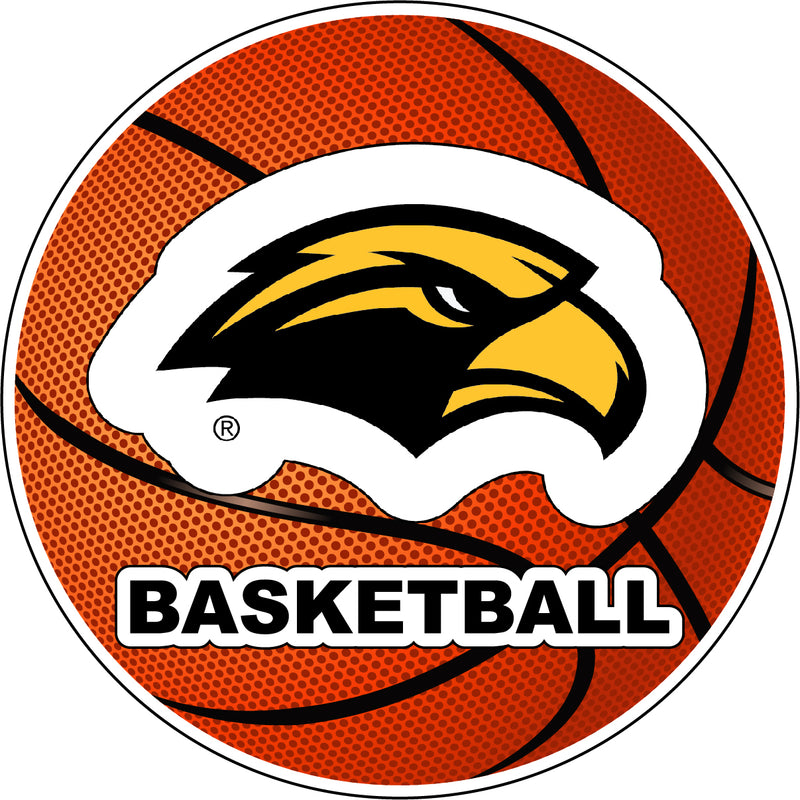 Southern Mississippi Golden Eagles 4-Inch Round Basketball NCAA Hoops Pride Vinyl Decal Sticker