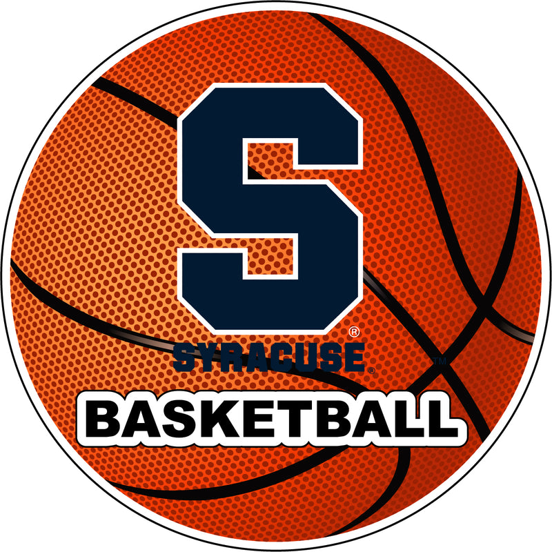 Syracuse Orange 4-Inch Round Basketball NCAA Hoops Pride Vinyl Decal Sticker