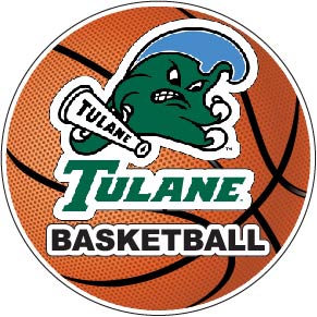 Tulane University Green Wave 4-Inch Round Basketball NCAA Hoops Pride Vinyl Decal Sticker