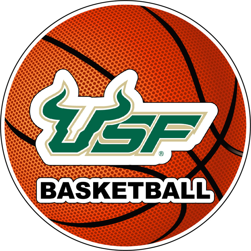 South Florida Bulls 4-Inch Round Basketball NCAA Hoops Pride Vinyl Decal Sticker