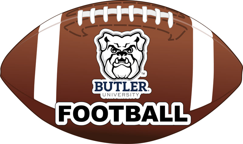 Butler Bulldogs 4-Inch Round Football NCAA Gridiron Glory Vinyl Decal Sticker