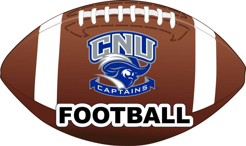 Christopher Newport Captains 4-Inch Round Football NCAA Gridiron Glory Vinyl Decal Sticker