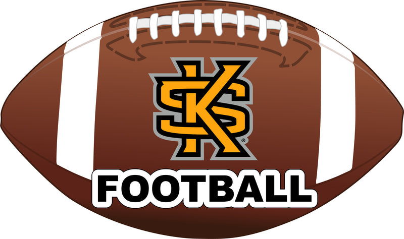 Kennesaw State University 4-Inch Round Football NCAA Gridiron Glory Vinyl Decal Sticker