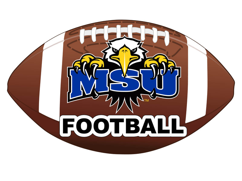 Morehead State University 4-Inch Round Football NCAA Gridiron Glory Vinyl Decal Sticker