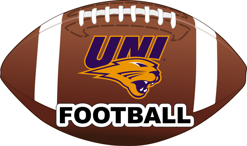 Northern Iowa Panthers 4-Inch Round Football NCAA Gridiron Glory Vinyl Decal Sticker