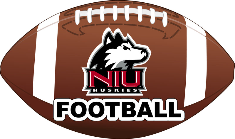 Northern Illinois Huskies 4-Inch Round Football NCAA Gridiron Glory Vinyl Decal Sticker