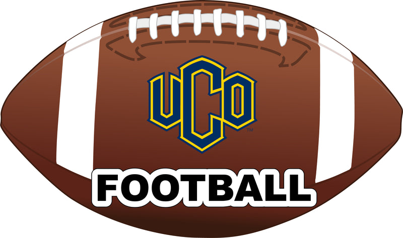 University of Central Oklahoma Bronchos 4-Inch Round Football NCAA Gridiron Glory Vinyl Decal Sticker