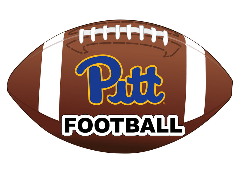 Pittsburgh Panthers 4-Inch Round Football NCAA Gridiron Glory Vinyl Decal Sticker