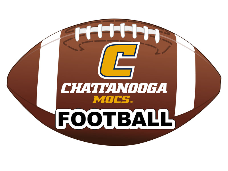 University of Tennessee at Chattanooga 4-Inch Round Football NCAA Gridiron Glory Vinyl Decal Sticker