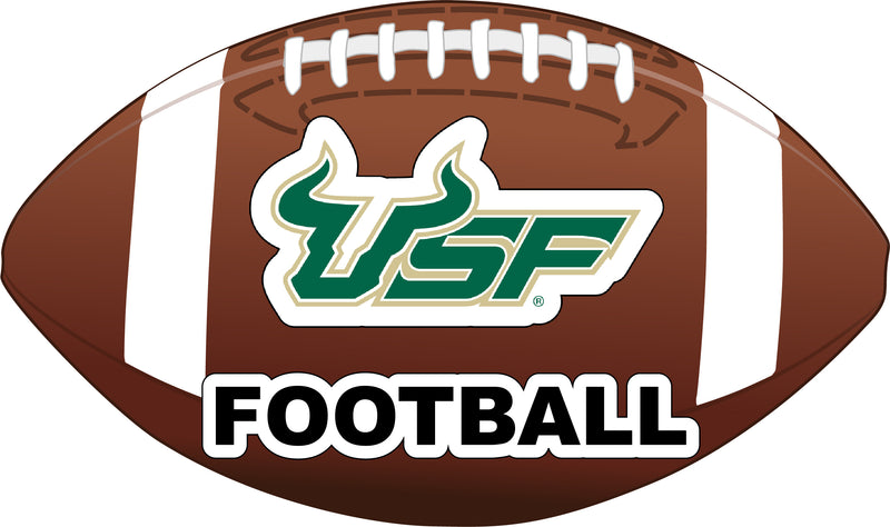 South Florida Bulls 4-Inch Round Football NCAA Gridiron Glory Vinyl Decal Sticker