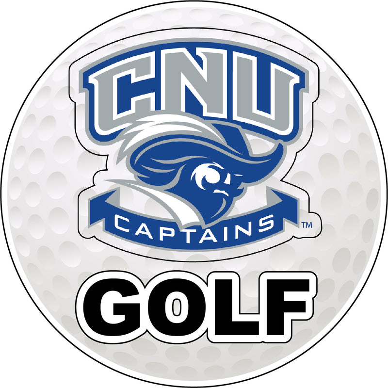 Christopher Newport Captains 4-Inch Round Golf NCAA Fairway Fervor Vinyl Decal Sticker