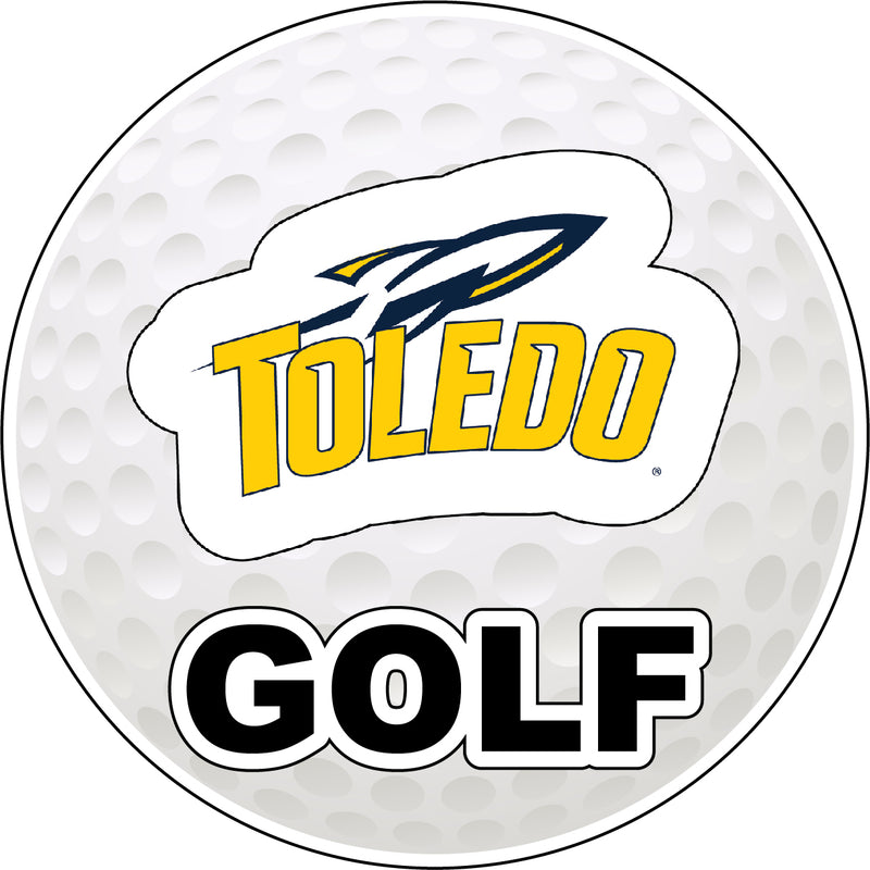 Toledo Rockets 4-Inch Round Golf NCAA Fairway Fervor Vinyl Decal Sticker