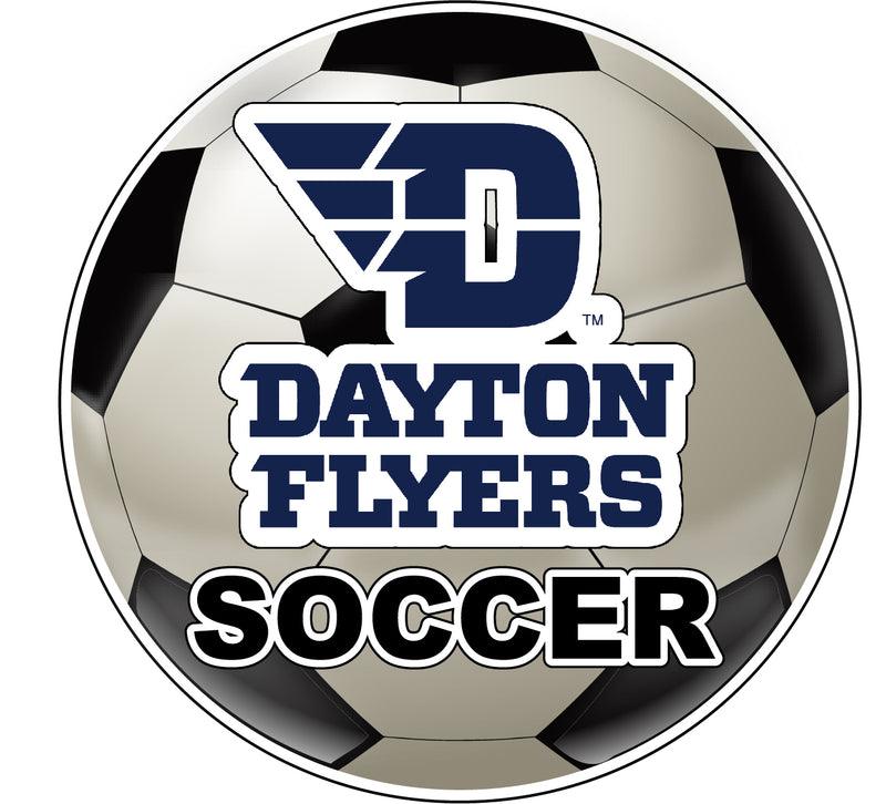 Dayton Flyers 4-Inch Round Soccer Ball NCAA Soccer Passion Vinyl Sticker