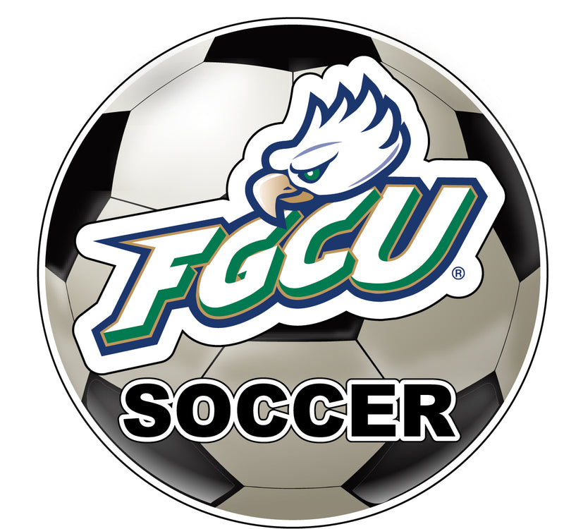 Florida Gulf Coast Eagles 4-Inch Round Soccer Ball NCAA Soccer Passion Vinyl Sticker