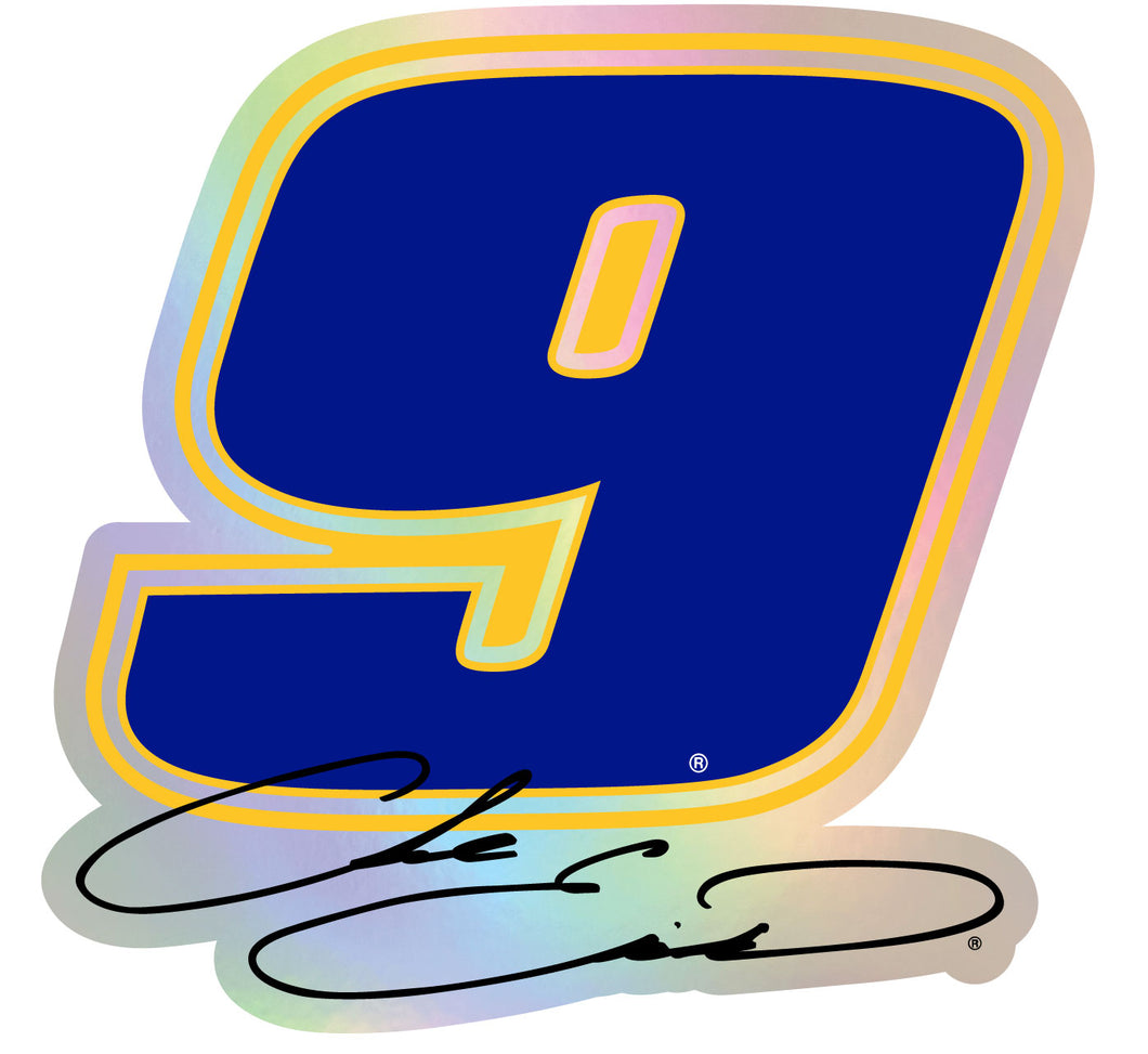 #9 Chase Elliott  Laser Cut Holographic Decal