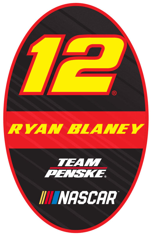 Ryan Blaney #12 Oval Decal Sticker