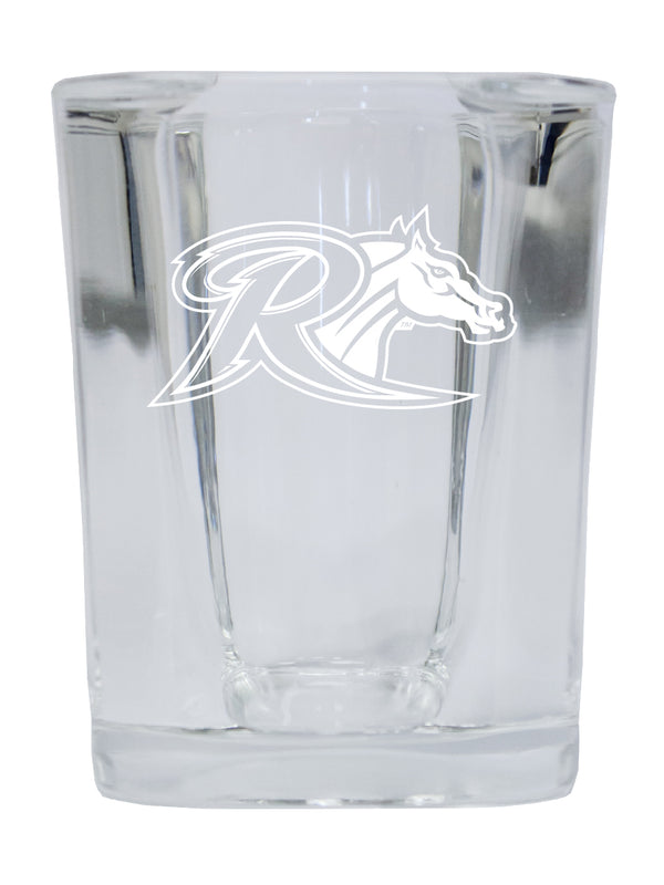 Rider University Broncs NCAA Collector's Edition 2oz Square Shot Glass - Laser Etched Logo