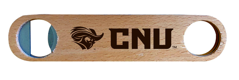 Christopher Newport Captains NCAA Elegant Laser-Etched Wooden Bottle Opener - Collegiate Bar Accessory