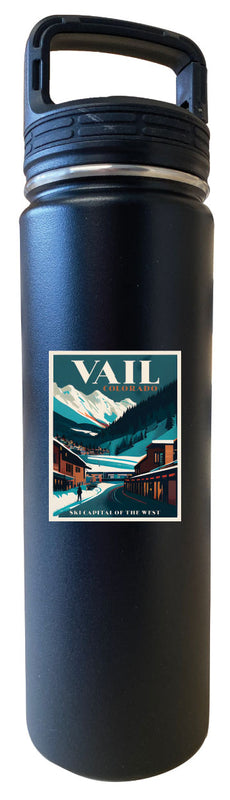 Vail Colorado Souvenir 24 oz Insulated Stainless Steel Tumbler