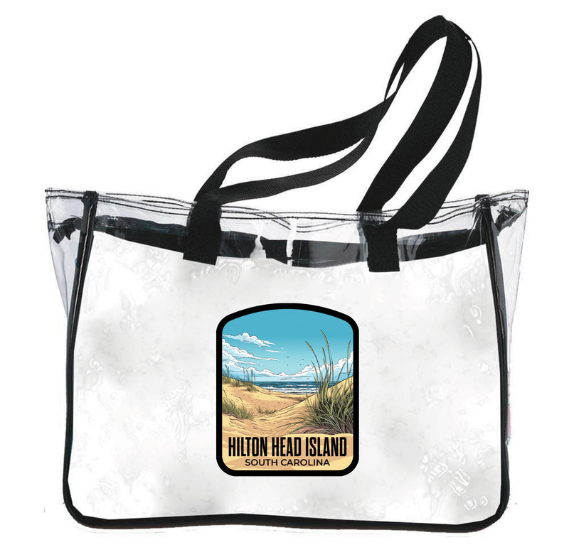 Hilton Head Island Design A Souvenir Clear Tote Bag