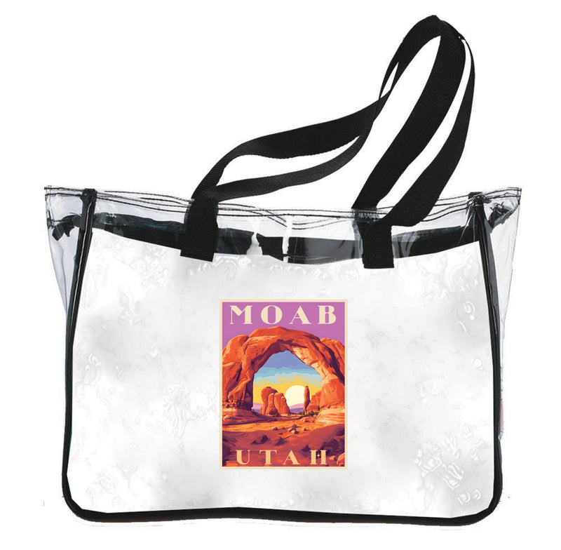 Moab Utah Design A Souvenir Clear Tote Bag