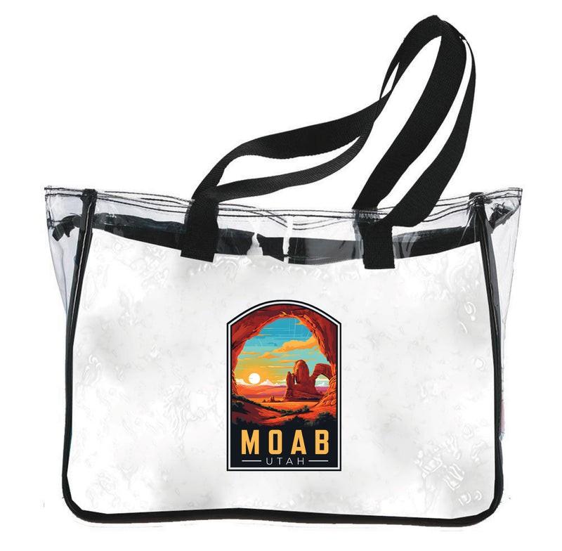 Moab Utah Design C Souvenir Clear Tote Bag