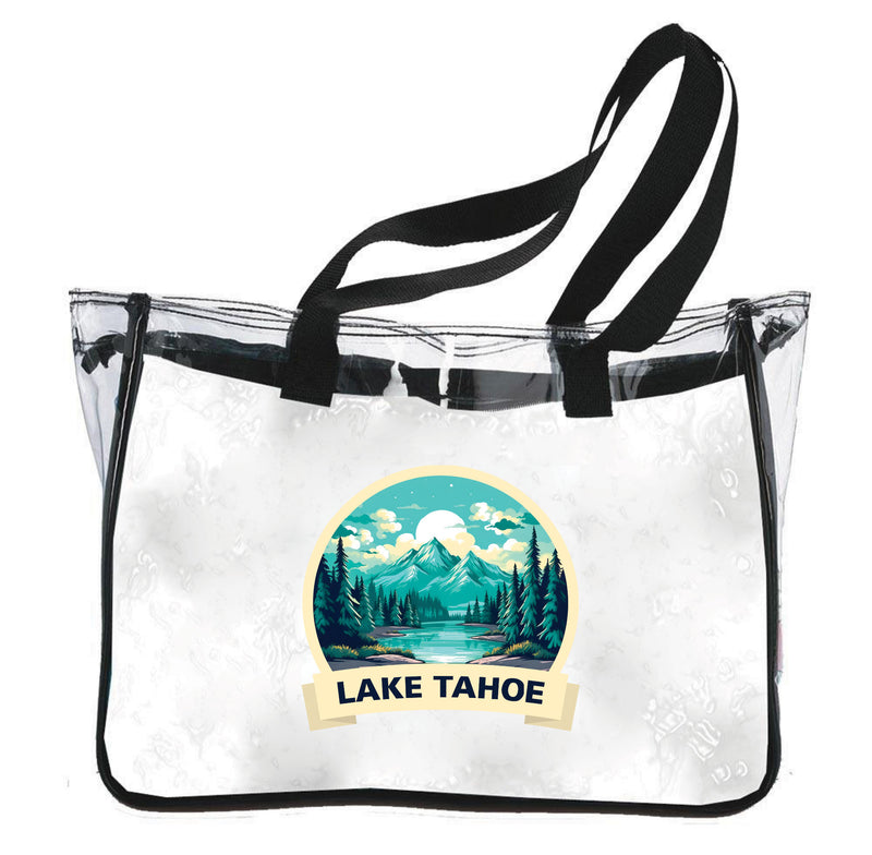 Lake Tahoe California Design A Souvenir Clear Tote Bag