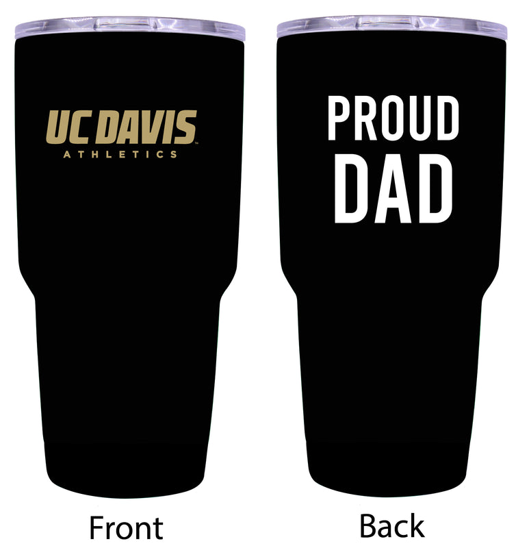 UC Davis Aggies Proud Dad 24 oz Insulated Stainless Steel Tumbler Black