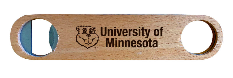 Minnesota Gophers NCAA Elegant Laser-Etched Wooden Bottle Opener - Collegiate Bar Accessory