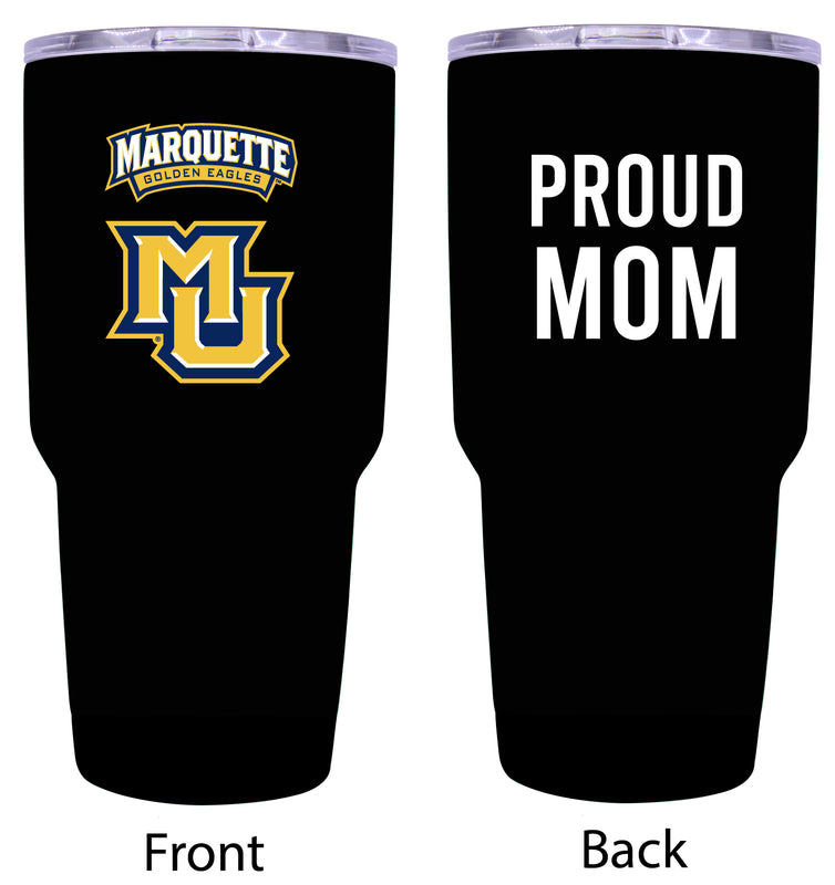 Marquette Golden Eagles Proud Mom 24 oz Insulated Stainless Steel Tumbler - Black