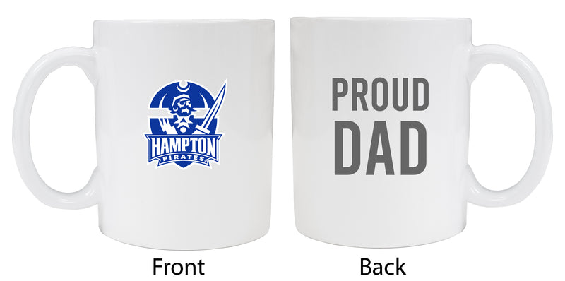 Hampton University Proud Dad Ceramic Coffee Mug - White