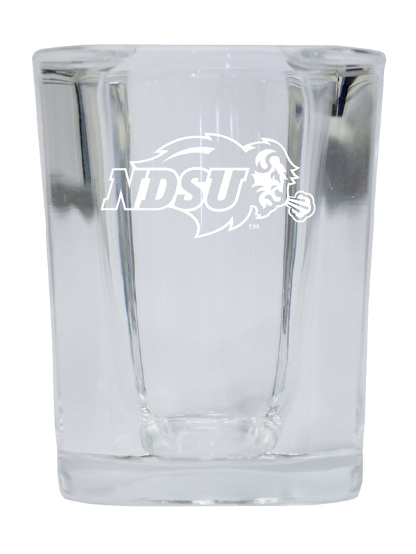 North Dakota State Bison NCAA Collector's Edition 2oz Square Shot Glass - Laser Etched Logo