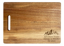 Load image into Gallery viewer, Custom Engraved Acacia Wood Cutting Board 10 inch X 14 inch
