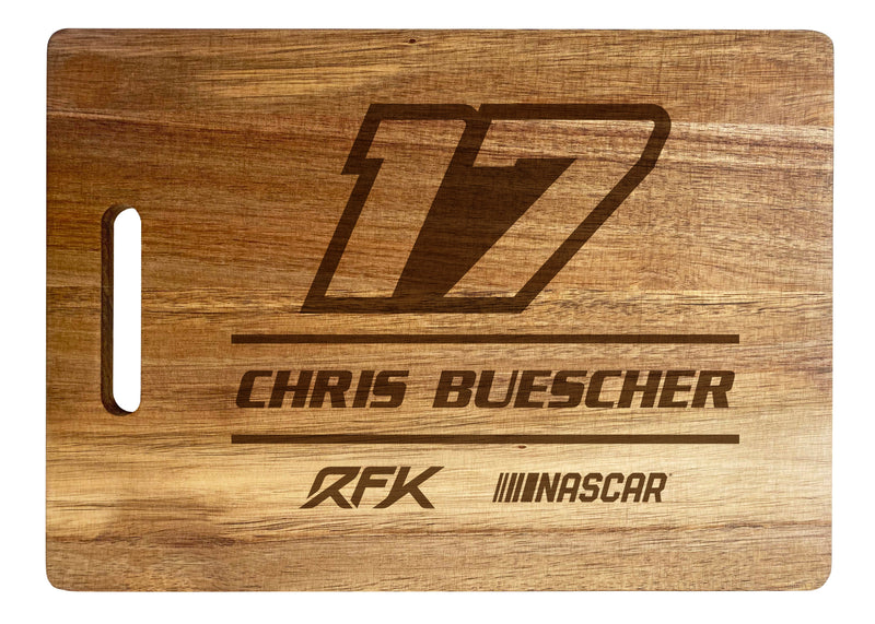 #17 Chris Buescher NASCAR Officially Licensed Engraved Wooden Cutting Board