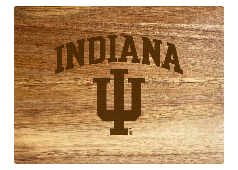 Indiana Hoosiers Small 8" x 6" Engraved Acacia Wooden Cutting Board