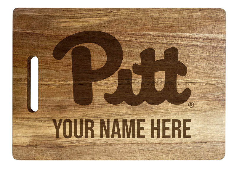 Pittsburgh Panthers Custom-Engraved Acacia Wood Cutting Board - Personalized 10 x 14-Inch