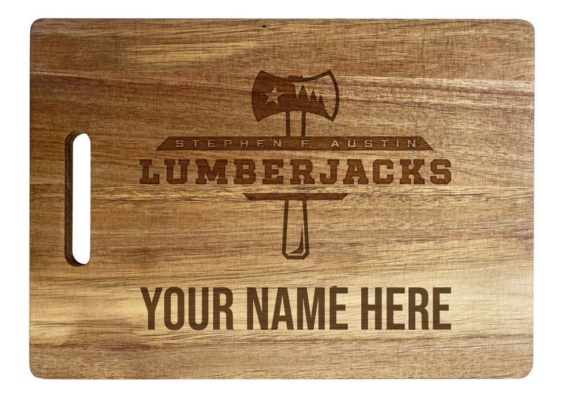 Stephen F. Austin State University Custom-Engraved Acacia Wood Cutting Board - Personalized 10 x 14-Inch