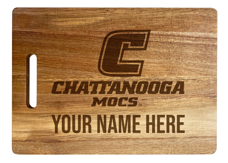 University of Tennessee at Chattanooga Custom-Engraved Acacia Wood Cutting Board - Personalized 10 x 14-Inch