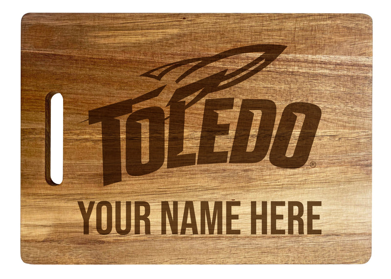 Toledo Rockets Custom-Engraved Acacia Wood Cutting Board - Personalized 10 x 14-Inch