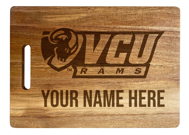 Virginia Commonwealth Custom-Engraved Acacia Wood Cutting Board - Personalized 10 x 14-Inch