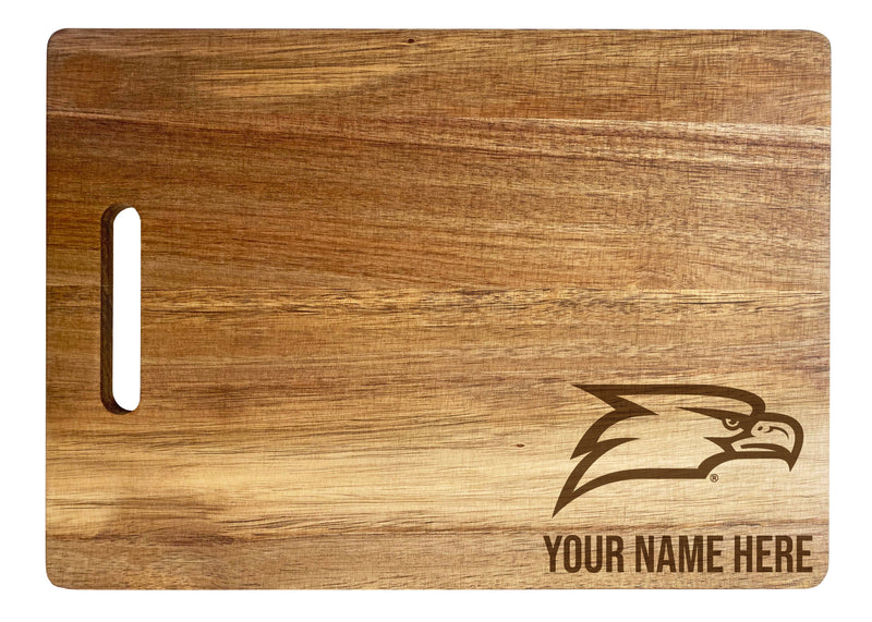 Georgia Southern Eagles Personalized Corner-Emblem Acacia Cutting Board - 10" x 14" Engraved Design