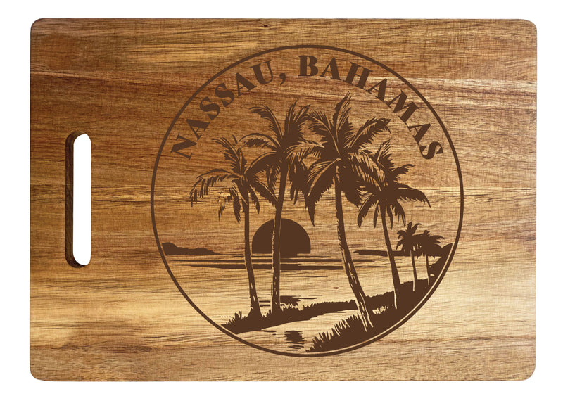 Nassau the Bahamas Souvenir Wooden Cutting Board 10 x 14