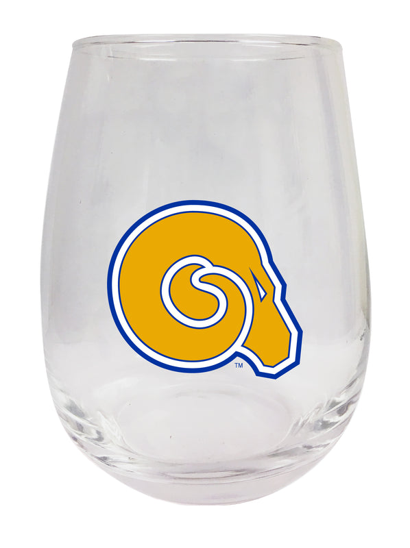 Albany State University Stemless Wine Glass - 15 oz. | Officially Licensed NCAA Merchandise