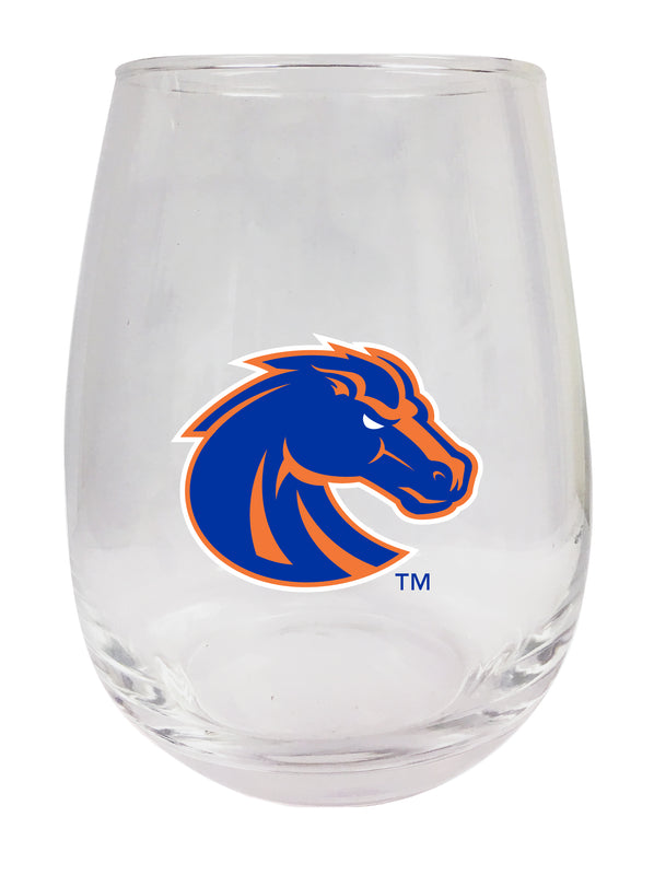 Boise State Broncos Stemless Wine Glass - 15 oz. | Officially Licensed NCAA Merchandise