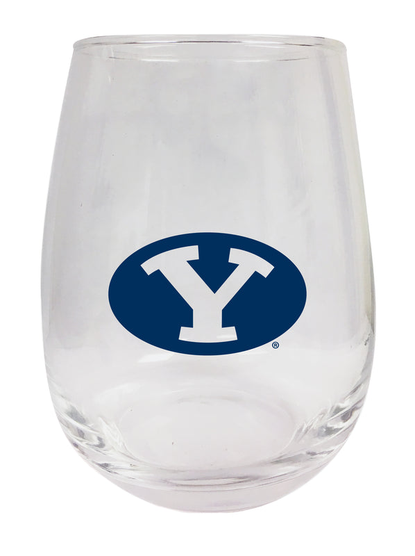 Brigham Young Cougars Stemless Wine Glass - 15 oz. | Officially Licensed NCAA Merchandise