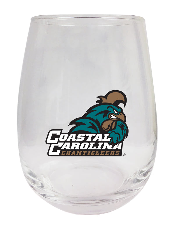 Coastal Carolina University Stemless Wine Glass - 15 oz. | Officially Licensed NCAA Merchandise